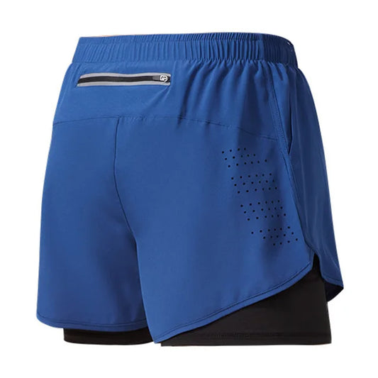 Short RP 2 en 1 avec Boxer intégré - Bleu